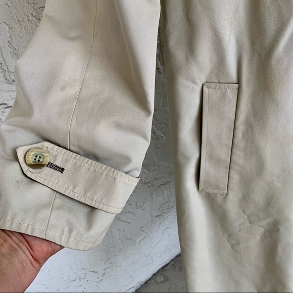 VTG 2in1 Reversible Belted Trench Coat-AQUA 5. Made in England. - Picture 7 of 13